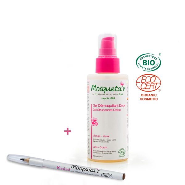 MILDES ABSCHMINK-GEL + KAJAL Schwarz – BIO