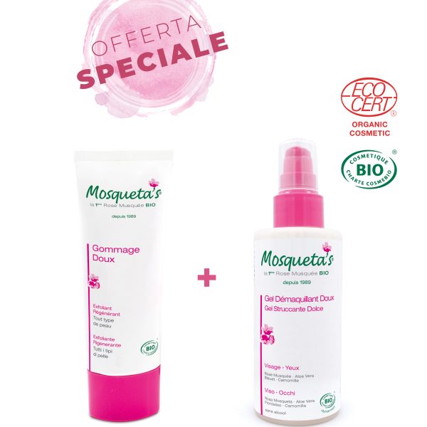 Gomma+-gel-struccante-ROSSO Gommage Doux + Gel Struccante - Bio